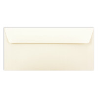 150 Brief-Umschläge DIN Lang - Naturweiß - 110 g/m² - 11 x 22 cm - sehr formstabil - Haftklebung - Qualitätsmarke: FarbenFroh by GUSTAV NEUSER