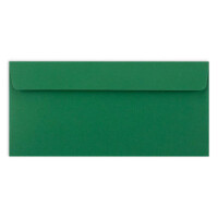 200 Brief-Umschläge DIN Lang - Dunkel-Grün - 110 g/m² - 11 x 22 cm - sehr formstabil - Haftklebung - Qualitätsmarke: FarbenFroh by GUSTAV NEUSER