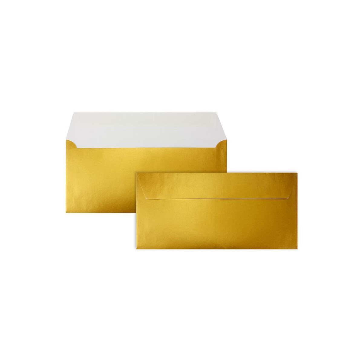 200 Gold-Metallic Brief-Umschläge D box