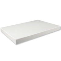 1x DIN A4 - Hochwertige Geschenk- und Aufbewahrungsbox - 30,2 x 21,3 x 2,1 cm - Weiss - stabiler 650 g/m² Karton