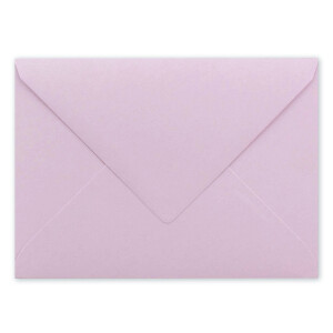 25x Brief-Umschläge Format B6 - Lila- 12 x 17,5 cm - Nassklebung mit spitzer Klappe - 110 g/m² - Einladungs-Kuverts