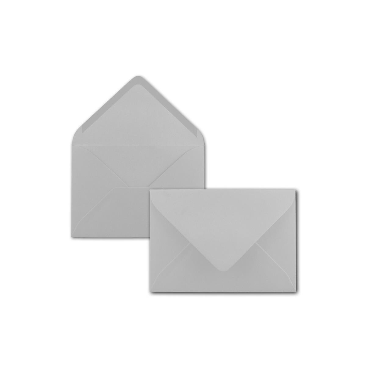 200x Brief-Umschläge Format B6 - Hell-Grau- 12 x...