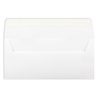 25 Brief-Umschläge DIN Lang - Hochweiß / Kristallweiß - 100 g/m² - 11 x 22 cm - sehr formstabil - Haftklebung - Qualitätsmarke: FarbenFroh by GUSTAV NEUSER