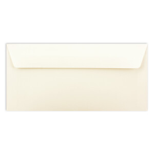 25 Brief-Umschläge DIN Lang - Naturweiß - 110 g/m² - 11 x 22 cm - sehr formstabil - Haftklebung - Qualitätsmarke: FarbenFroh by GUSTAV NEUSER