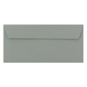 75 Brief-Umschläge DIN Lang - Graphitgrau / Dunkelgrau - 110 g/m² - 11 x 22 cm - sehr formstabil - Haftklebung - Qualitätsmarke: FarbenFroh by GUSTAV NEUSER