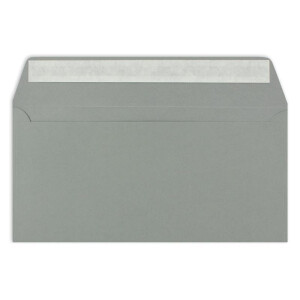 250 Brief-Umschläge DIN Lang - Graphitgrau / Dunkelgrau - 110 g/m² - 11 x 22 cm - sehr formstabil - Haftklebung - Qualitätsmarke: FarbenFroh by GUSTAV NEUSER