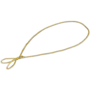 200 Stück Schmuck-Gummiband Metallic GOLD für Einladungskarten mit Einlegeblatt - für Klappkarten A6 B6 DIN Lang Quadratisch A5 mit schöner Schlaufe