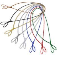 200 Stück Schmuck-Gummiband Metallic GOLD für Einladungskarten mit Einlegeblatt - für Klappkarten A6 B6 DIN Lang Quadratisch A5 mit schöner Schlaufe