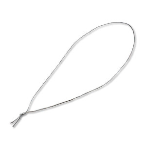 100x Schmuckgummiband metallic Silber für Doppelkarten in Din A5 und Din Lang für Einladungen, Kirchenhefte, Menükarten, Broschuren, Liederhefte