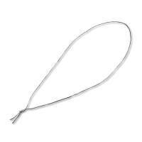 100x Schmuckgummiband metallic Silber für Doppelkarten in Din A5 und Din Lang für Einladungen, Kirchenhefte, Menükarten, Broschuren, Liederhefte