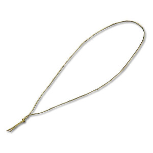 100x Schmuckgummiband metallic Gold für Doppelkarten in Din A5 und Din Lang für Einladungen, Kirchenhefte, Menükarten, Broschuren, Liederhefte