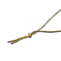 100x Schmuckgummiband metallic Gold für Doppelkarten in Din A5 und Din Lang für Einladungen, Kirchenhefte, Menükarten, Broschuren, Liederhefte