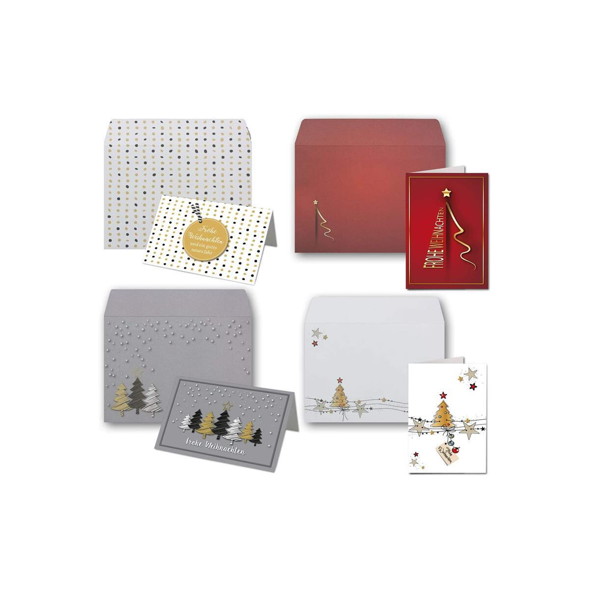 918-99-p WK SET A6 und DL - diverse Weihnachtsmotive -