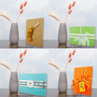 1x DIN A4 - Hochwertige Geschenk- und Aufbewahrungsbox - 30,2 x 21,3 x 2,1 cm - Rot - stabiler 650 g/m² Karton