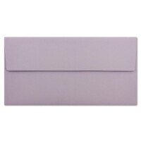 25 Brief-Umschläge DIN Lang - Lila - 110 g/m² - 11 x 22 cm - sehr formstabil - Haftklebung - Qualitätsmarke: FarbenFroh by GUSTAV NEUSER