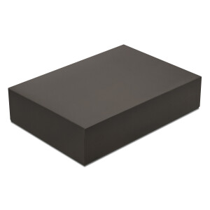 Hochwertige Aufbewahrungs- und Geschenkboxen - 2 Stück - DIN A4 - Anthrazit (Grau) bezogen - 302 x 213 x 70 mm
