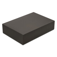Hochwertige Aufbewahrungs- und Geschenkboxen - 2 Stück - DIN A4 - Anthrazit (Grau) bezogen - 302 x 213 x 70 mm