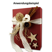 Hochwertige Aufbewahrungs- und Geschenkboxen - 1 Stück - DIN A4 - Dunkelrot (Rot) bezogen - 302 x 213 x 70 mm