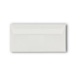25x Brief-Umschläge DIN Lang - Transparent - 92 g/m² - 11 x 22 cm - Haftklebung mit Abziehstreifen - FarbenFroh by GUSTAV NEUSER