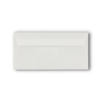 25x Brief-Umschläge DIN Lang - Transparent - 92 g/m² - 11 x 22 cm - Haftklebung mit Abziehstreifen - FarbenFroh by GUSTAV NEUSER