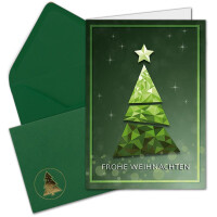 Weihnachtsbaum - Dunkelgrün Gold