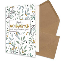 Weihnachtskarte - Sandbraun