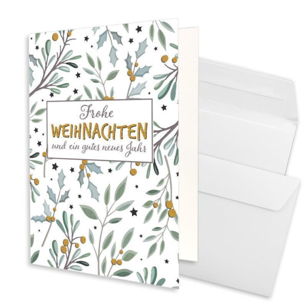 Weihnachtskarte - Hochweiß