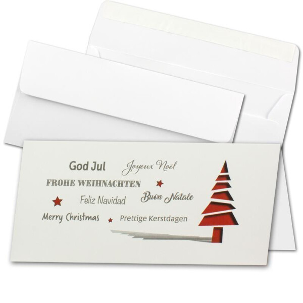 Weihnachtskarte - Hochweiß