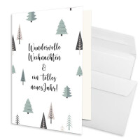 Weihnachtskarte - Hochweiß