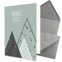 Weihnachtskarte - Dunkelgrau