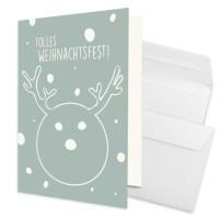 Weihnachtskarte - Hochweiß
