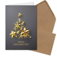 Weihnachtskarte - Sandbraun