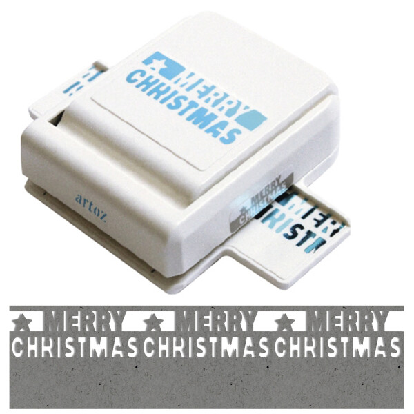 Bordürenstanzer - Schriftzug "Merry Christmas"